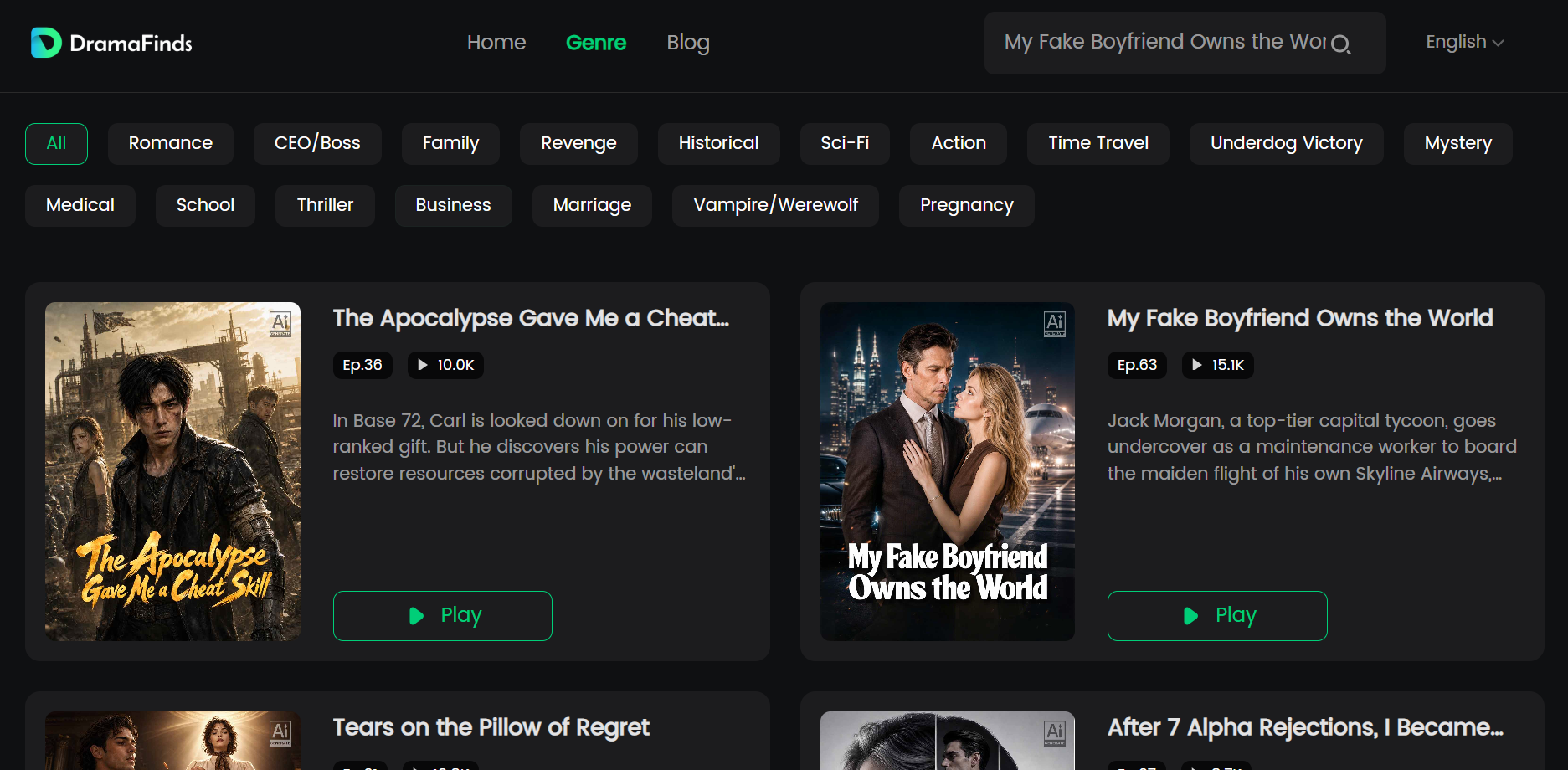 dramafinds web
